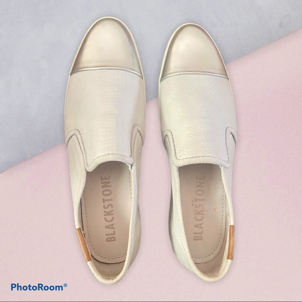 Blackstone NL47 Silver tipped leather slides